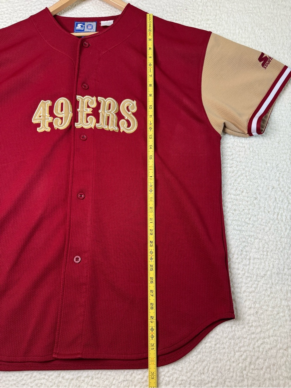VTG Starter NFL San Francisco 49ers Jerry Rice #80 Baseball Style Jersey Mens 2X - Picture 15 of 15